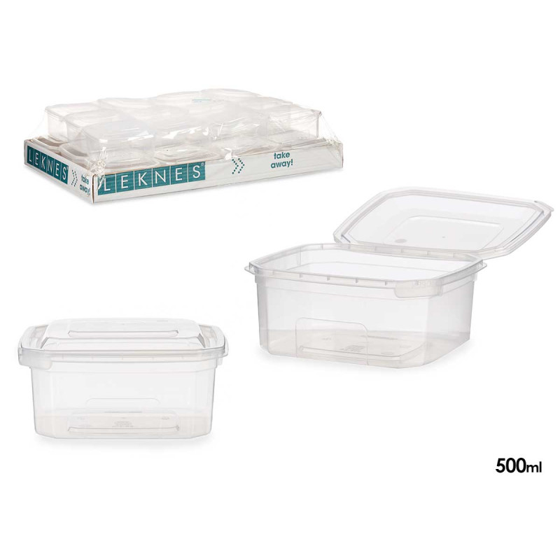 PORTAVIVANDE PLASTICA RETTANGOL 500ML