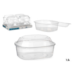 FIAMBRERA PLASTICO RECTANGULAR 1500ML