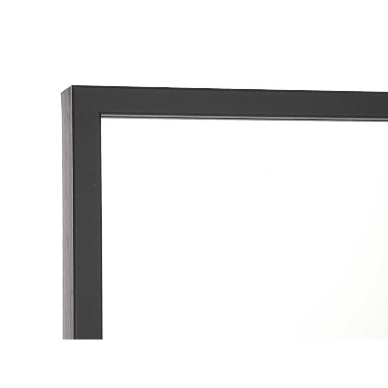 MIRROR BLACK FRAME 30X120CM
