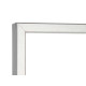 MIRROR SILVER FRAME 32X122CM