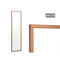 MIRROR BRONZE FRAME 32X122CM