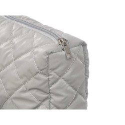 NECESSAIRE OVAL SORT 2 COR CREAM CINZA