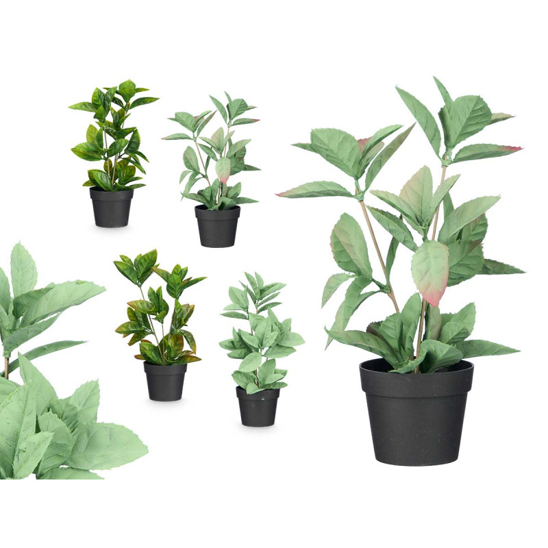 VASO C PLANTA ARTIF MATE BRILHO SORT 4 COR