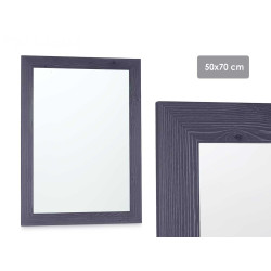 MIROIR CADRE BLEU 60X80CM
