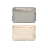 CESTO ORGANIZADOR SURT 2 COL CREMA GRIS