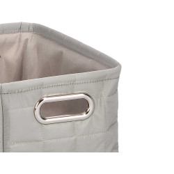 CESTO ORGANIZADOR SORT 2 COR CREME CINZA