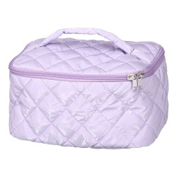 TOILETRY BAG HANDLE ASRT 2 COL PURPLE GREEN