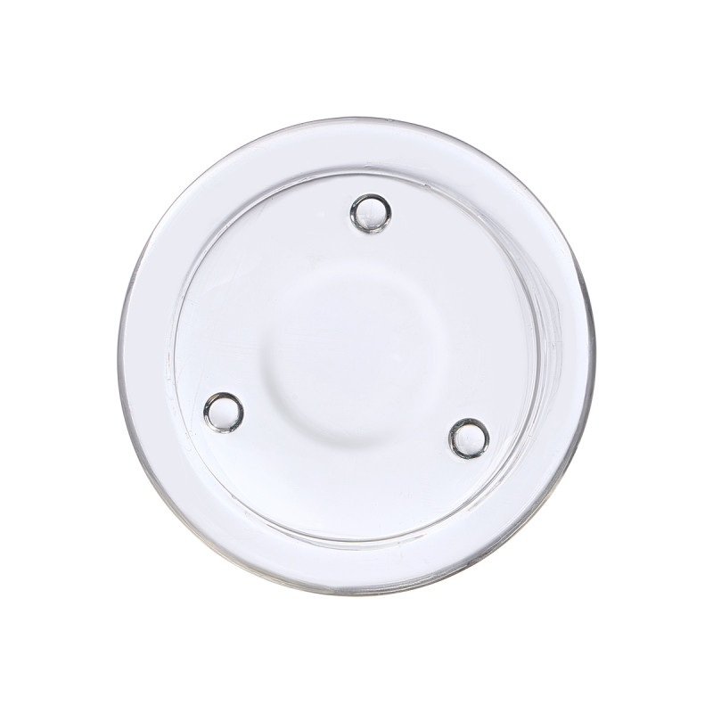 BASE PORTA VELAS VIDRO REDONDA DIAM 11CM