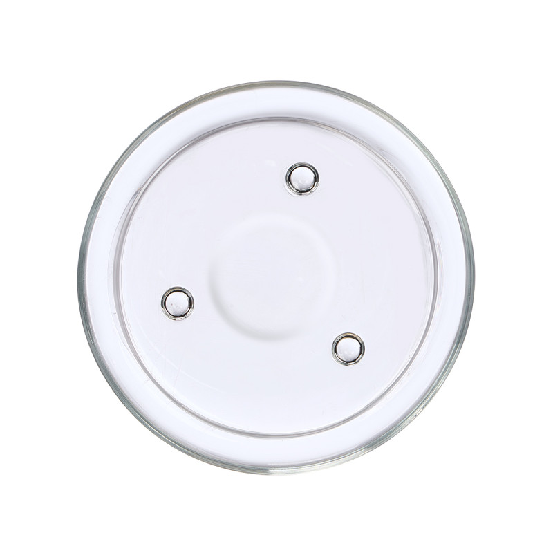 BASE PORTACANDELE VETRO ROTONDO DIAM 14C