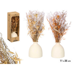 BALL FLOWERS VASE ASSORTED 2 COLOURS