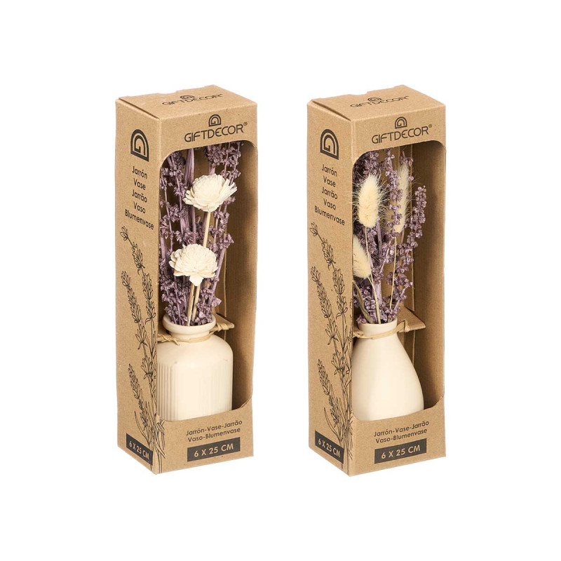 FLORERO ALTO PEQUEÑO LAVANDA SURT 2 MODELOS