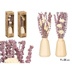 TALL LAVENDER VASE ASSORTED 2 DESIGNS