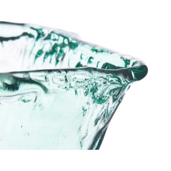 GLASS  CENTERPIECE INCA 16CM
