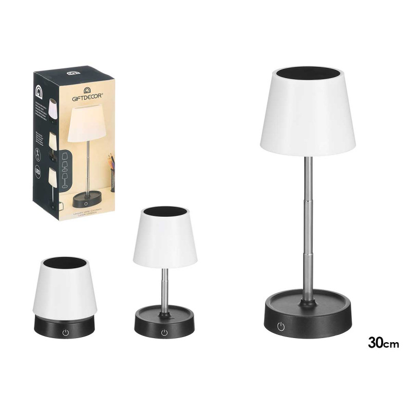 LAMPE TABLE TELESCOPIQUE NOIRE