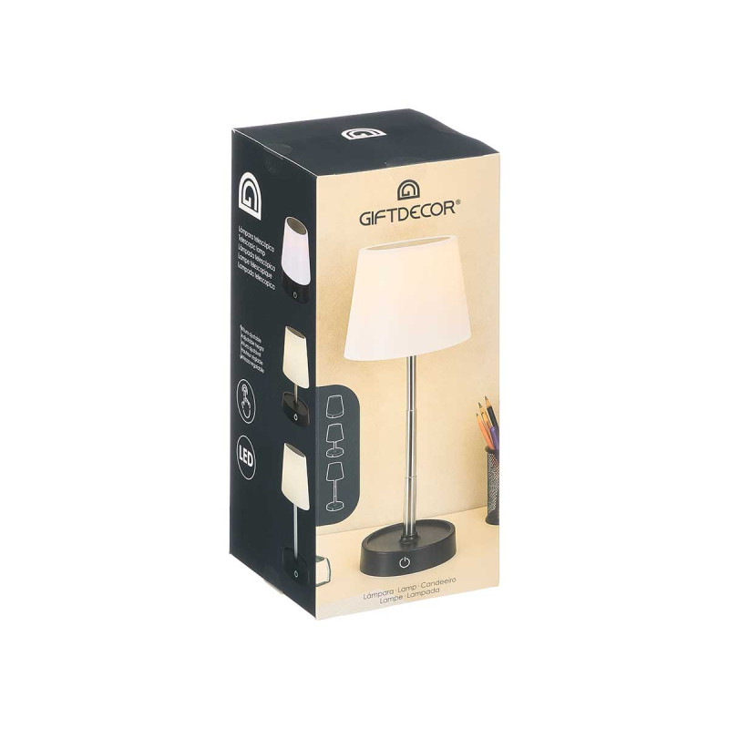 BLACK TELESCOPIC TABLE LAMP