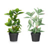 VASO C PLANTA ARTIF MATE BRILHO SORT 4 COR