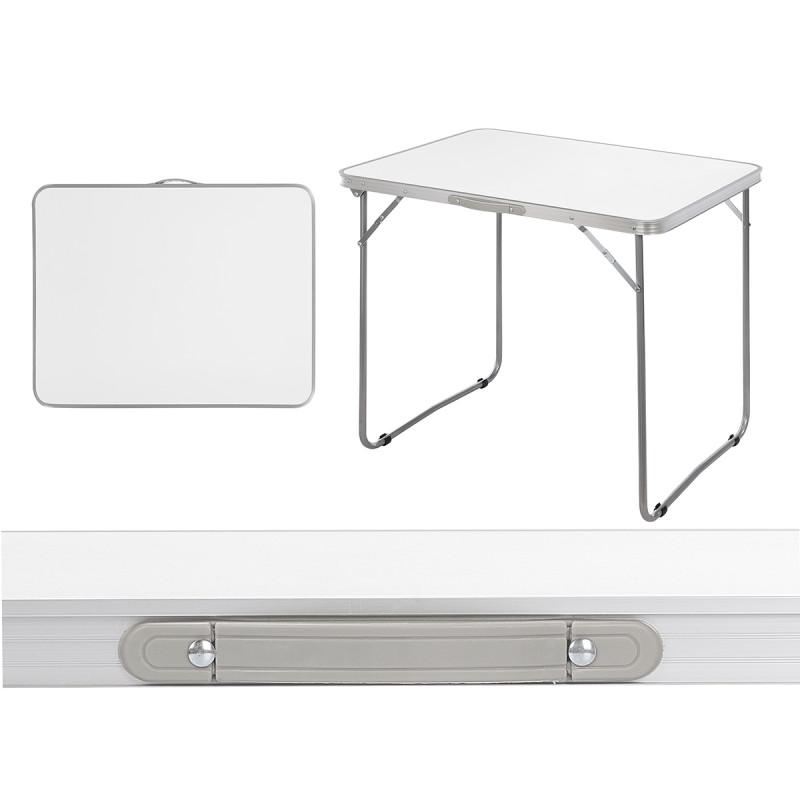 WHITE CAMPING FOLDABLE TABLE 60X80CM