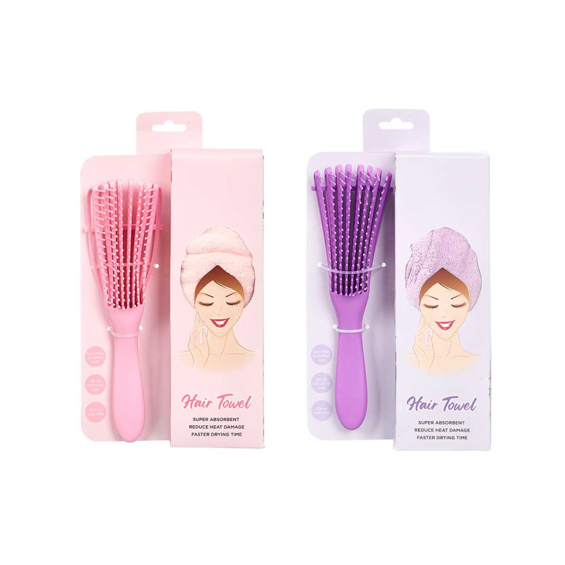 SET CEPILLO TOALLA SURT 2 COL