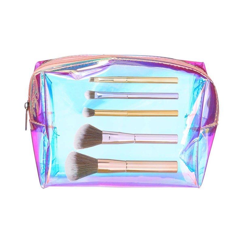 SET TOILETRY BAG 5 BRUSHES