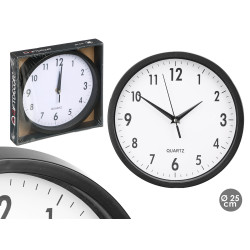 HORLOGE ROND NOIR