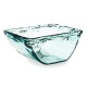 GLASS  CENTERPIECE MESINA 25CM