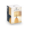 LAMPE DE TABLE OVALE EFFET BOIS