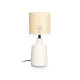 LAMPE DE TABLE RONDE BLANC CASSÉ HAUTE 