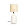 LAMPE DE TABLE RONDE BLANC CASSÉ HAUTE 