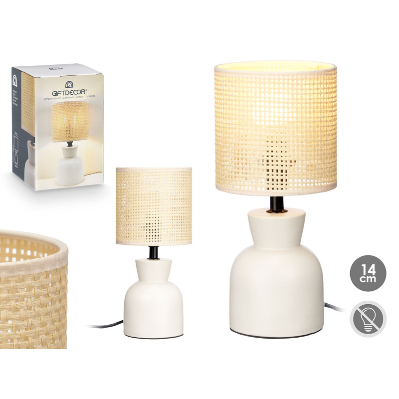 LAMPE DE TABLE BLANCHE FORME