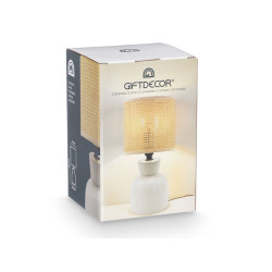 LAMPE DE TABLE BLANCHE FORME