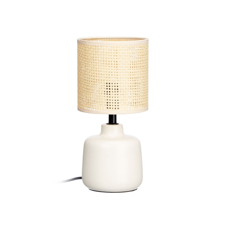 LAMPE DE TABLE BLANCHE RONDE