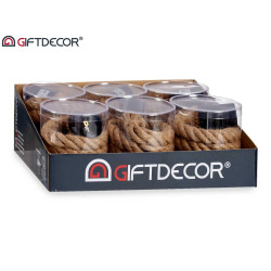 IRON LAMPHOLDER ROPE NATURAL COLOR