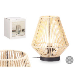 LAMPE DE TABLE PYRAMIDALE CORDE