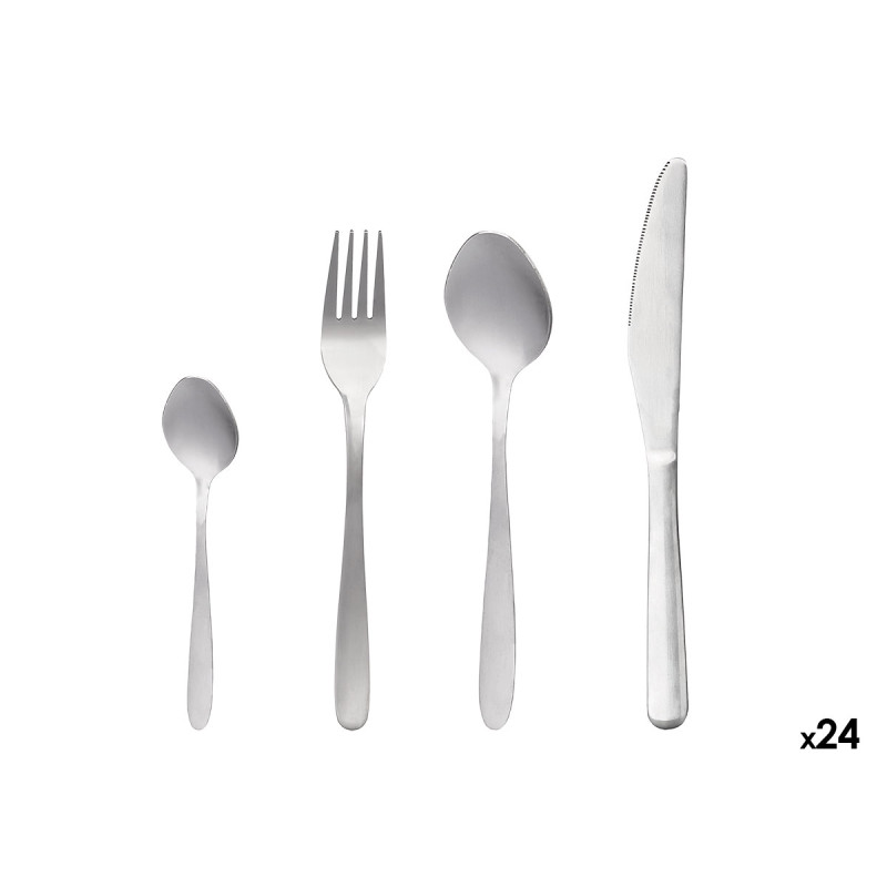 SET 24 COUVERTS ACIER INOX