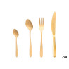 SET 24 POSATE ACCIAIO INOX DORATO