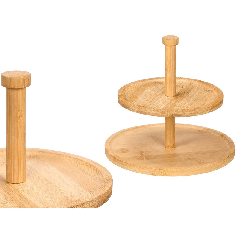 DOUBLE BAMBOO TRAY
