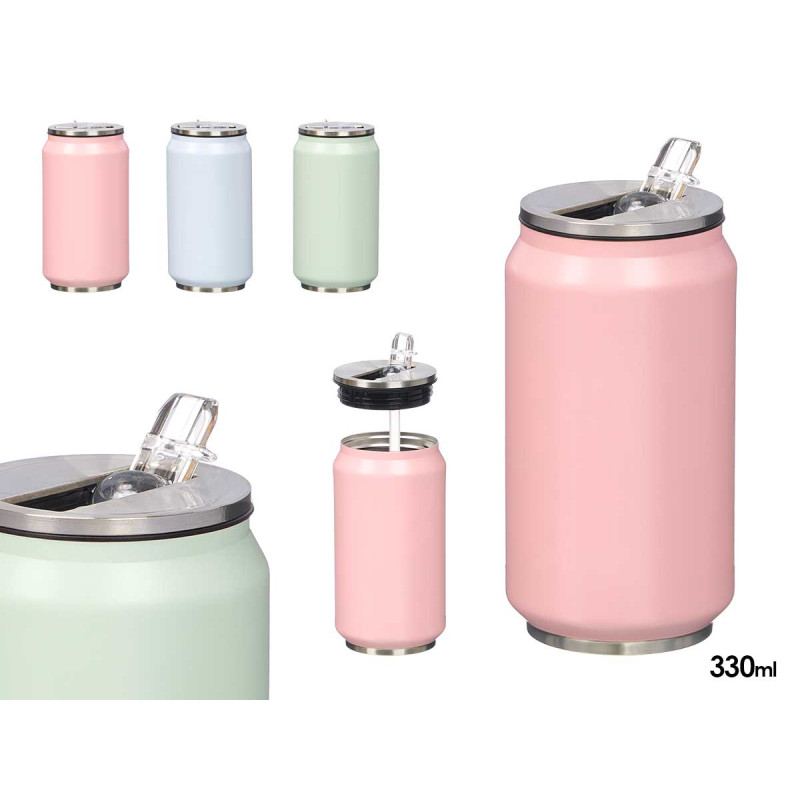 TERMO ACCIAIO INOX ASSORT 3 COL 330ML