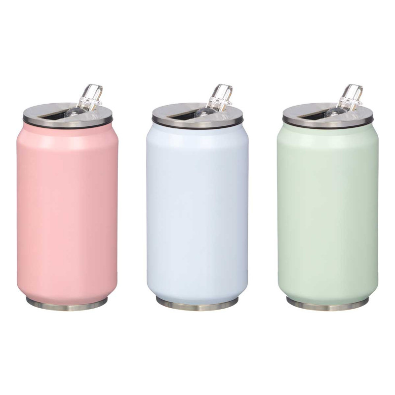 STAINLESS STEEL TUMBLER ASRT 3 COL 280ML