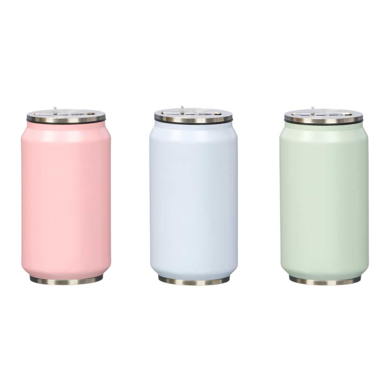 TERMO ACCIAIO INOX ASSORT 3 COL 280ML