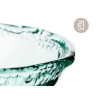 GLASS VASE AZTECA 21CM