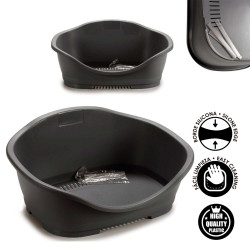 CAMA PLASTICO CINZA P ANIMAIS PEQ