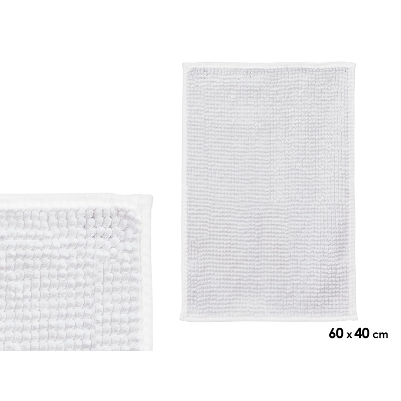 TAPIS BAIN BLANC 40X60CM