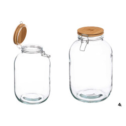BARATTOLO ERMETICO COPERCHIO BAMBU 4L