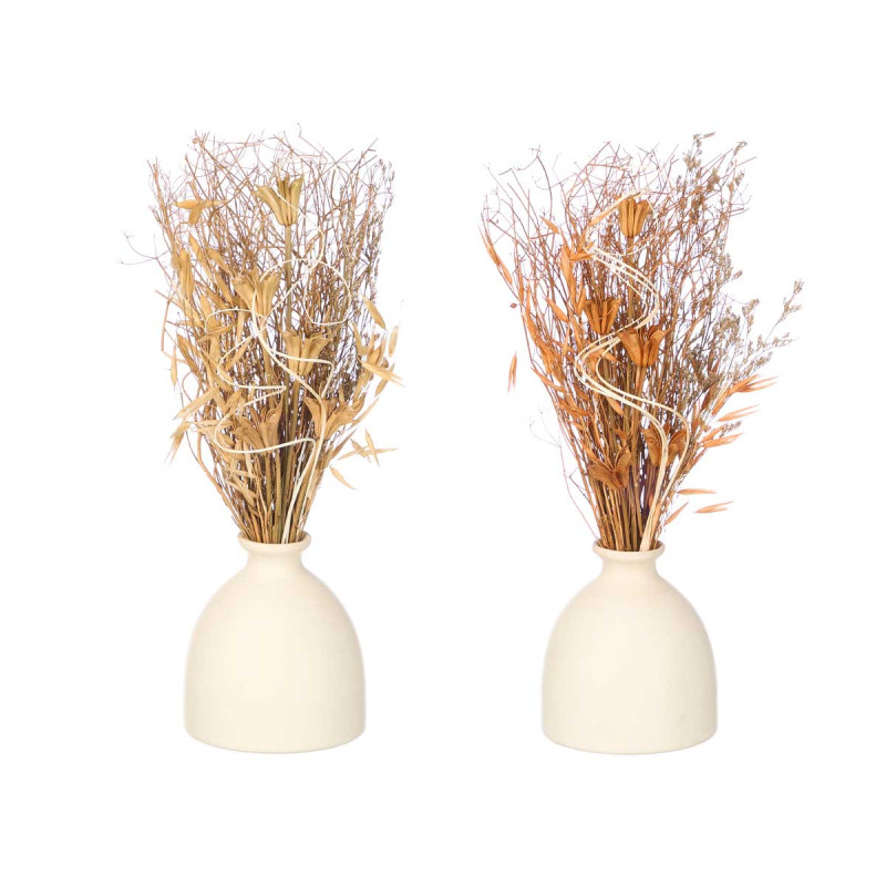 BALL FLOWERS VASE ASSORTED 2 COLOURS