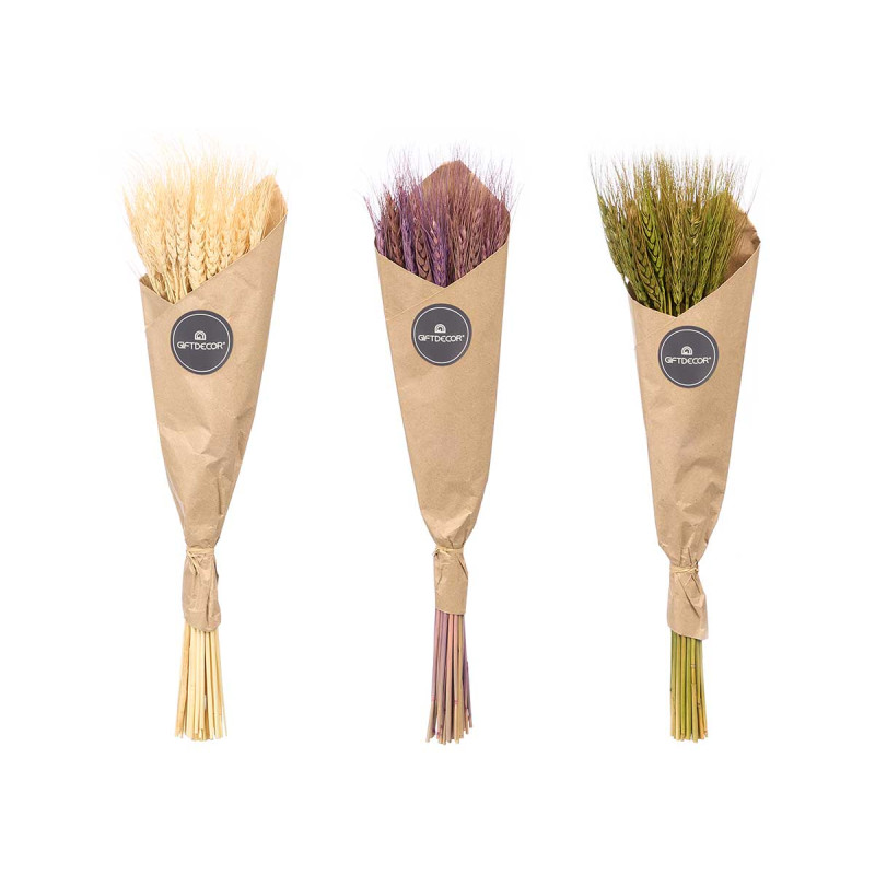 NATURAL WHEAT BOUQUET ASSORTED IN 3 COLORS
