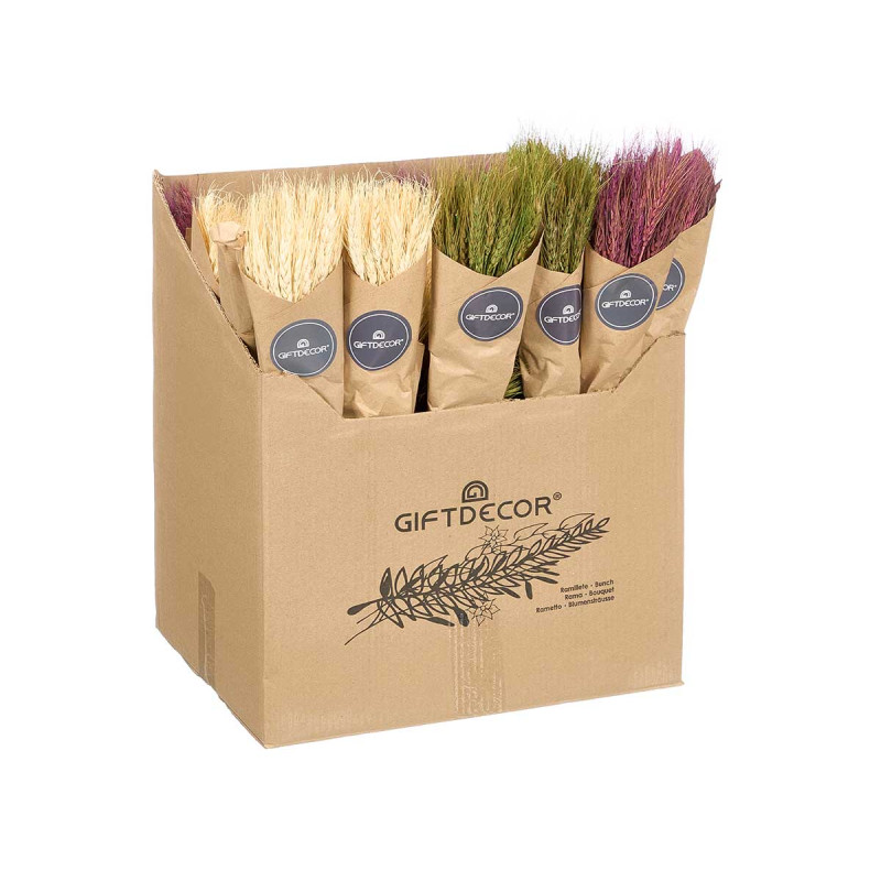 NATURAL WHEAT BOUQUET ASSORTED IN 3 COLORS
