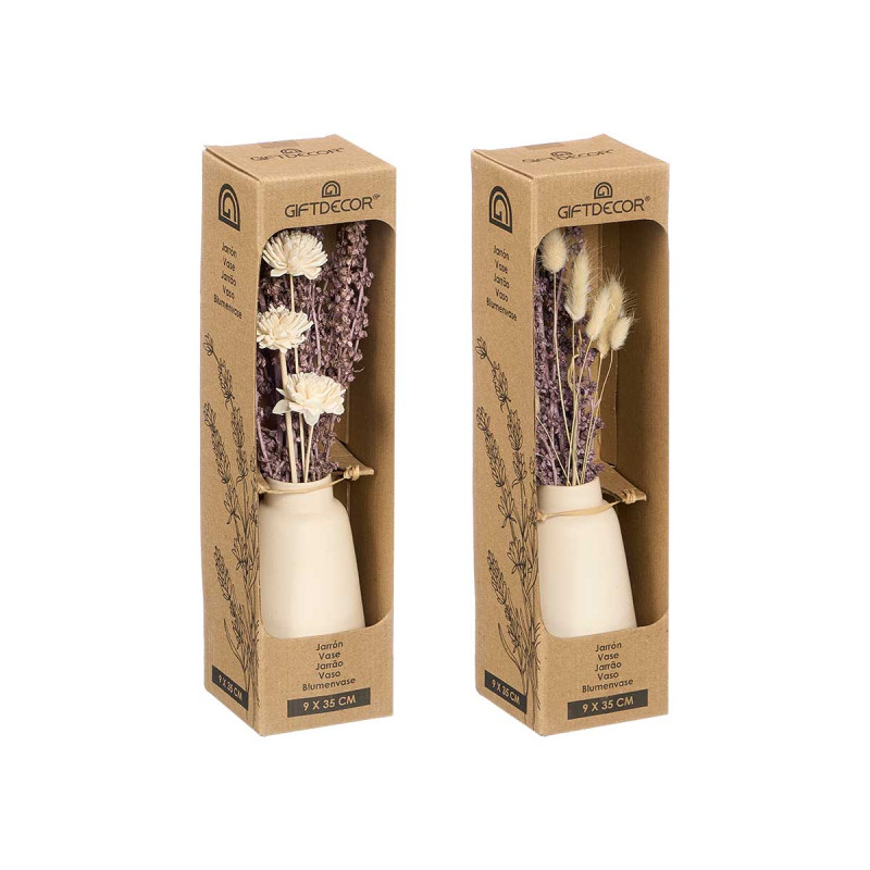 VASE HAUT LAVANDE ASSORTI 2 MODÈLES