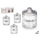 SET 3 BARATTOLI VETRO TAPPO ALLUMINIO 350 ML