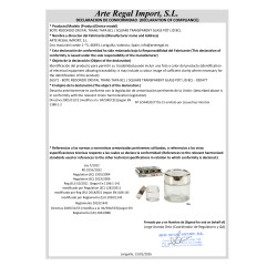 BOTE REDONDO CRISTAL TRANS TAPA 8CL