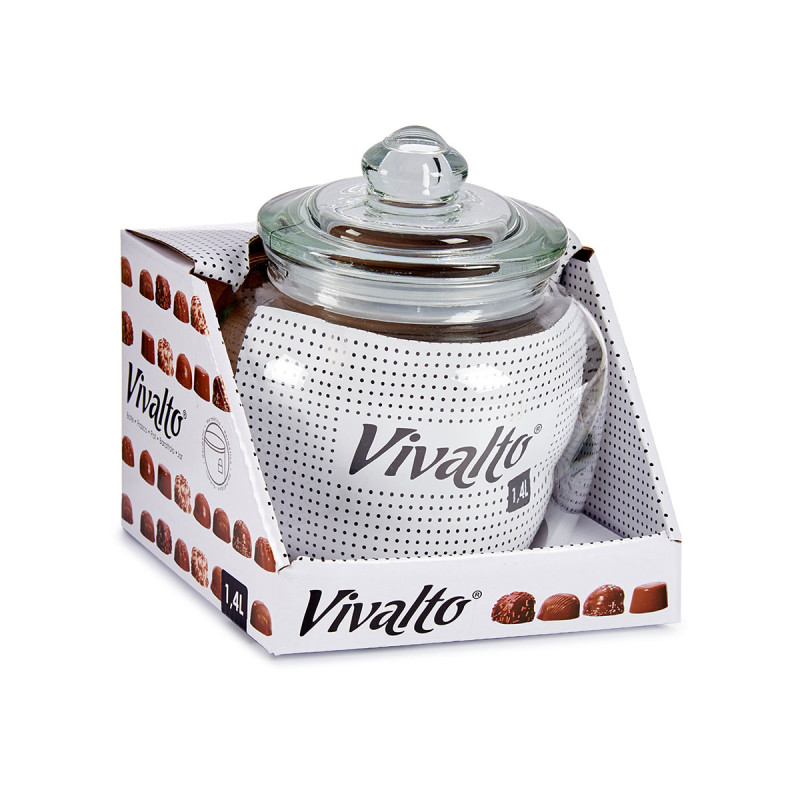 BOTE VIDRIO HERMETICO 1,4L